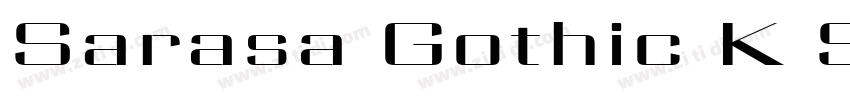Sarasa Gothic K Sem字体转换
